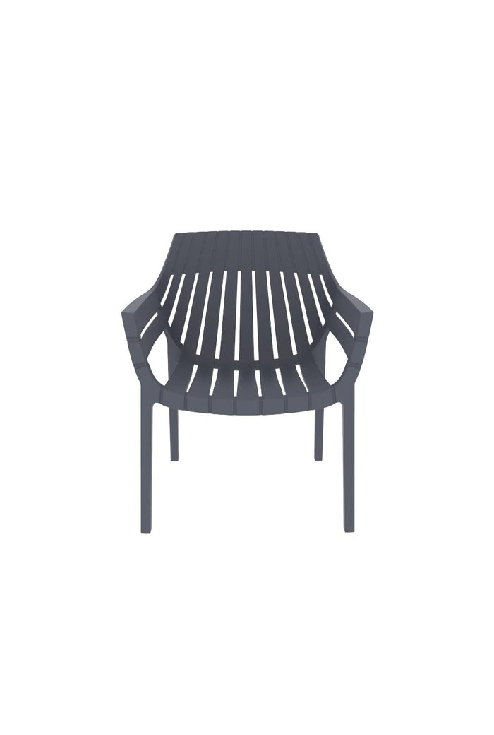 Silla con Brazos Arena, Gris Oscuro, con espaldar y diseño moderno