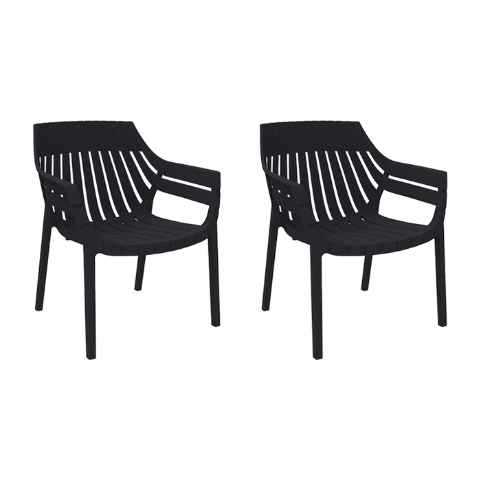 Silla con Brazos Arena, Negro, con espaldar y diseño moderno X2