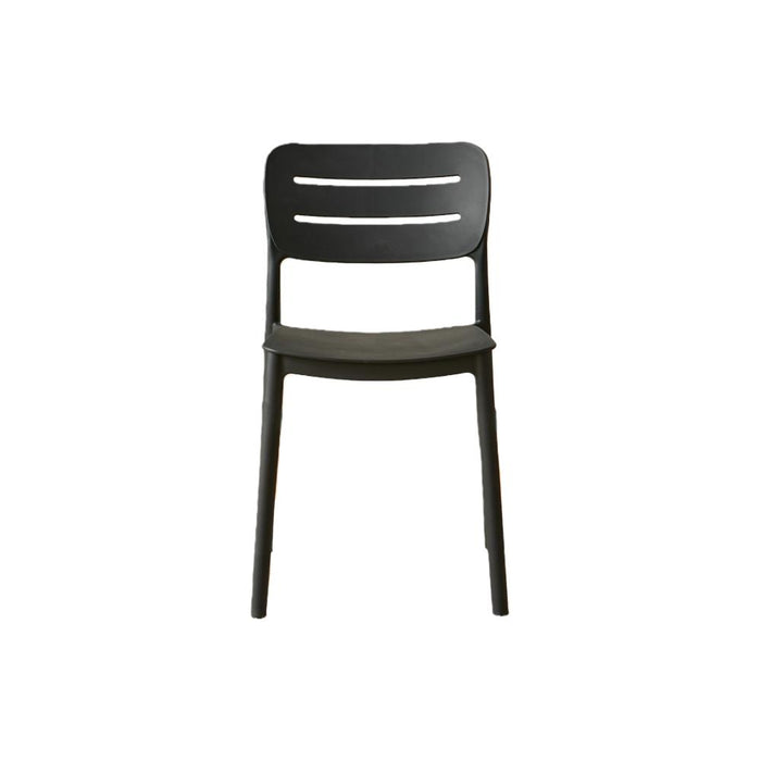 Silla Harriman, Negro, Con medio espaldar y diseño minimalista