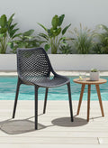 Silla Miame, Negro, con espaldar y reposa brazos