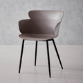 SILLA MIAMI CON BRAZOS, COLOR TAUPE, CON ESPALDAR Y DISEÑO MODERNO