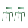 SILLA MONACO, COLOR VERDE OLIVA, CON ESPALDAR Y DISEÑO MODERNO X2