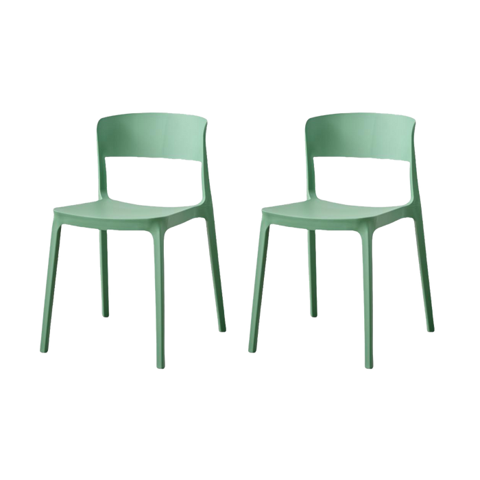 SILLA MONACO, COLOR VERDE OLIVA, CON ESPALDAR Y DISEÑO MODERNO X2