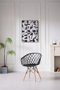 SILLA OASIS CON BRAZOS, COLOR NEGRO, CON ESPALDAR