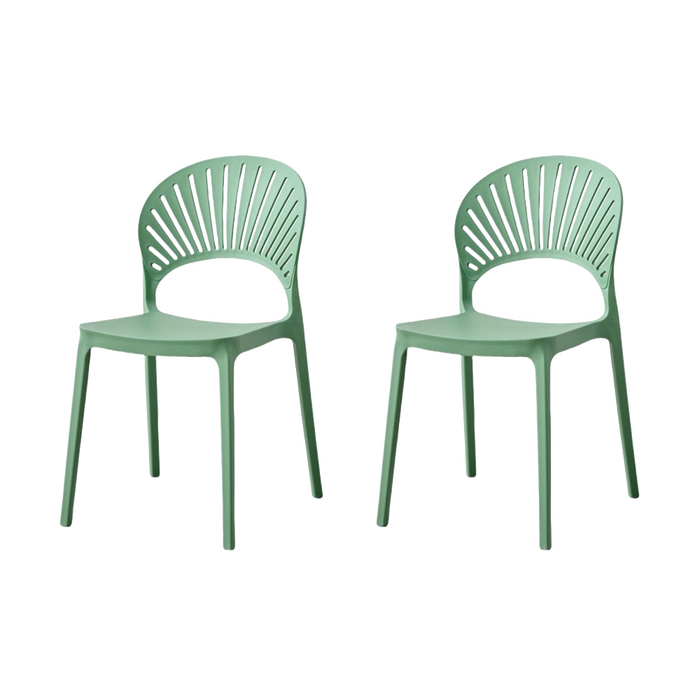 SILLA PARAISO, COLOR VERDE OLIVA, CON ESPALDAR Y DISEÑO MODERNO X2