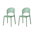 SILLA PARAISO, COLOR VERDE OLIVA, CON ESPALDAR Y DISEÑO MODERNO X2