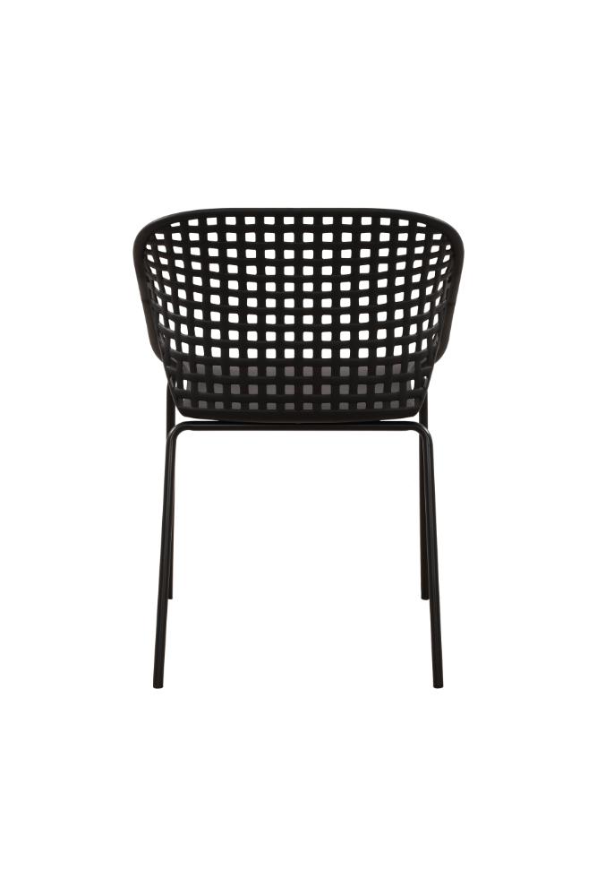 SILLA SENIT CON BRAZOS, COLOR NEGRO, CON ESPALDAR Y DISEÑO MODERNO