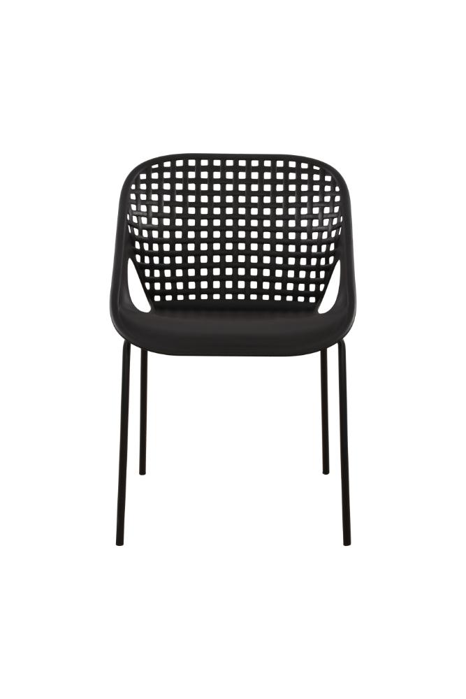 SILLA SENIT CON BRAZOS, COLOR NEGRO, CON ESPALDAR Y DISEÑO MODERNO
