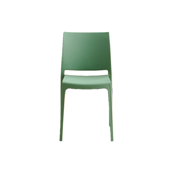 Silla Soho, Verde, Con espaldar cerrado y diseño minimalista