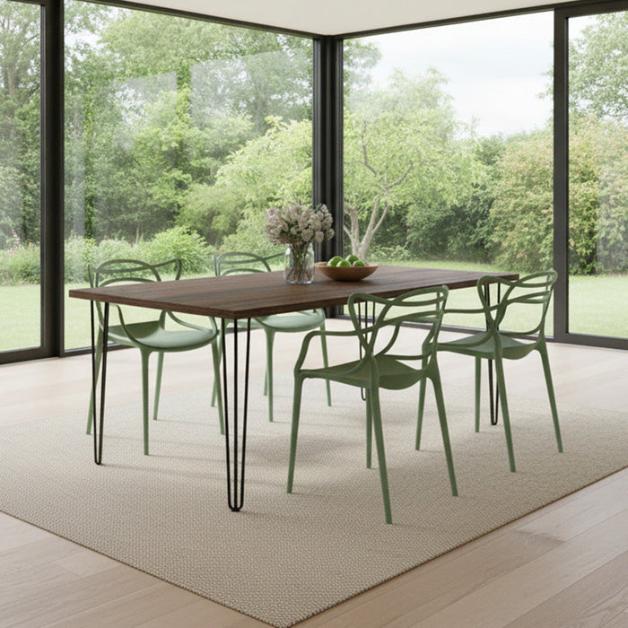 Silla sumi, Color Verde, Con espaldar y diseño Moderno X4