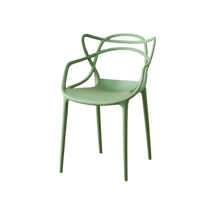Silla Sumi, Color Verde, Con espaldar y diseño Moderno