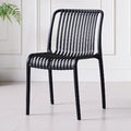 SILLA TERRA, COLOR NEGRO, CON ESPALDAR