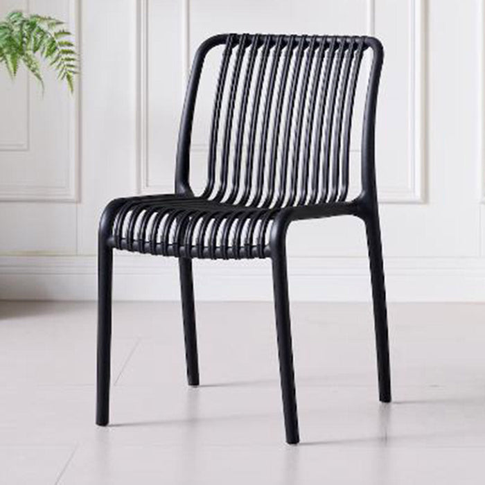SILLA TERRA, COLOR NEGRO, CON ESPALDAR