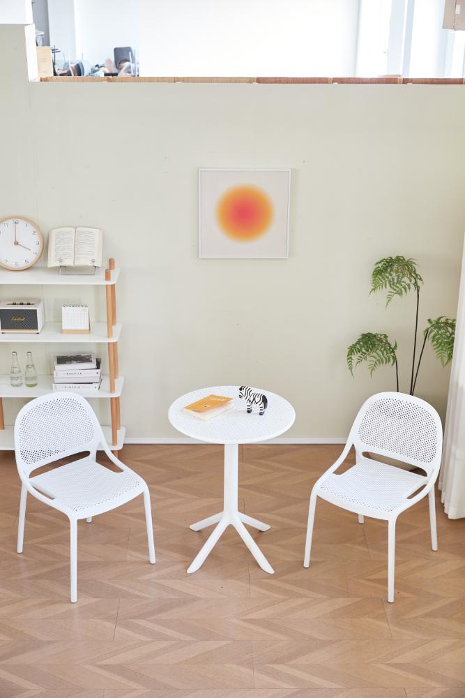 Silla Tolondo, Color Negro, Con espaldar redondo transpirable y diseño minimalista