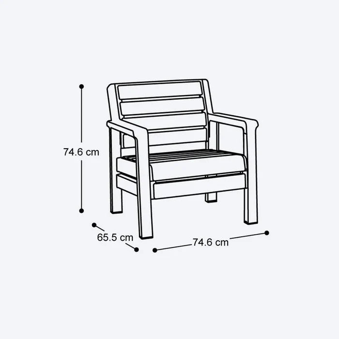 Sillón Barú Gris Cemento