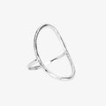 Silver Oval Open Ring