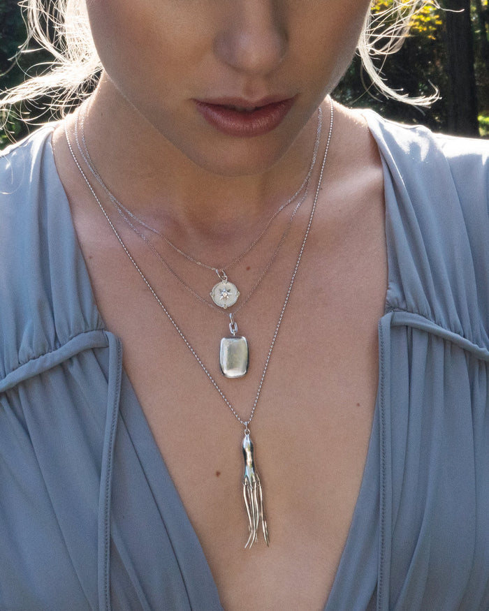 Sterling Silver Slim Rectangle Dee Locket