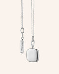 Slim Viv Sterling Silver Locket Necklace