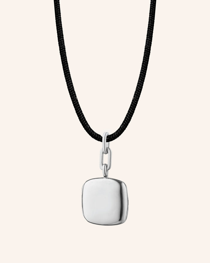 Slim "Viv" Sterling Silver Locket Necklace