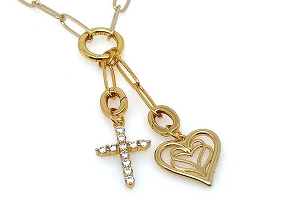 Small Sparkling Cross Pendant | LINK, design your own
