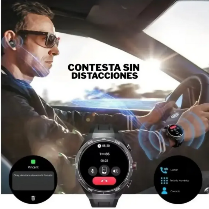 SMARTWATCH RELOJ INTELIGENTE PARA HOMBRE R9 EDGE PREMIUM