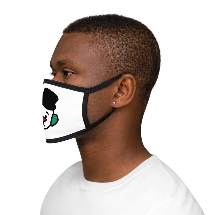 Snowman Face Mask — Cute Holiday Cartoon Mask with Top Hat