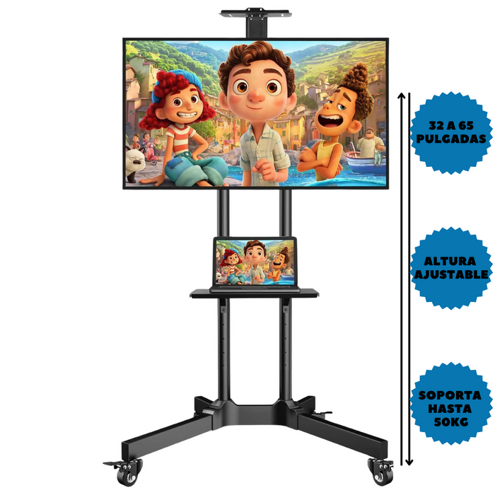 SOPORTE DE PEDESTAL PARA TV 32 A 65 ALTURA AJUSTABLE A1600