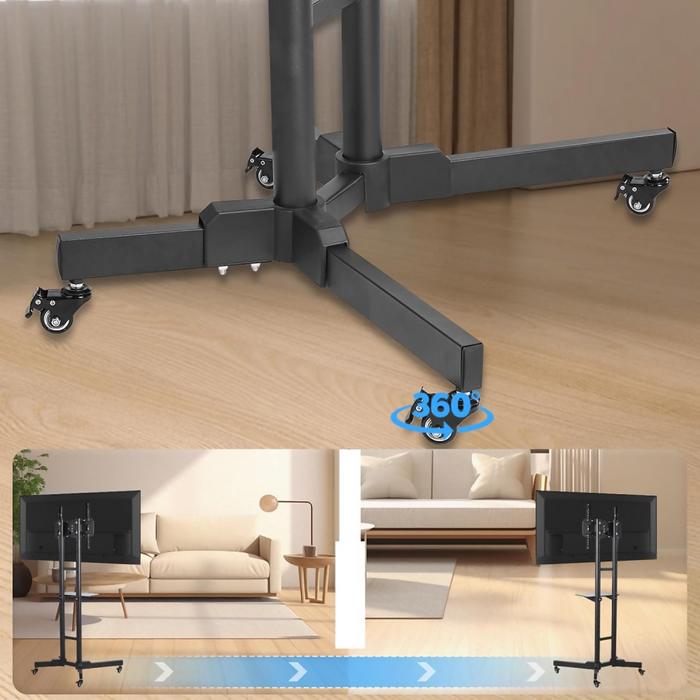 SOPORTE DE PEDESTAL PARA TV 32 A 65 ALTURA AJUSTABLE A1600