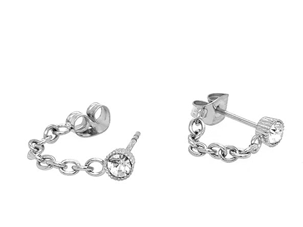 Sparkle Chain Stud Earrings | LINK, design your own
