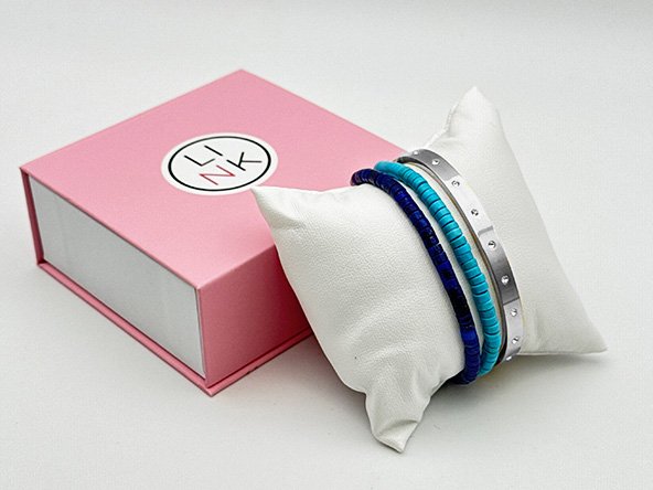 Sparkling Color Crush Bracelet Set | Turquoise & Lapis Lazuli | LINK, design your own