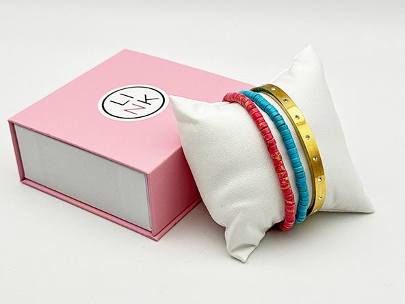 Sparkling Color Crush Bracelet Set | Turquoise & Pink | LINK, design your own
