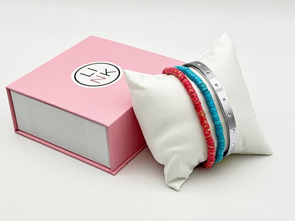 Sparkling Color Crush Bracelet Set | Turquoise & Pink | LINK, design your own