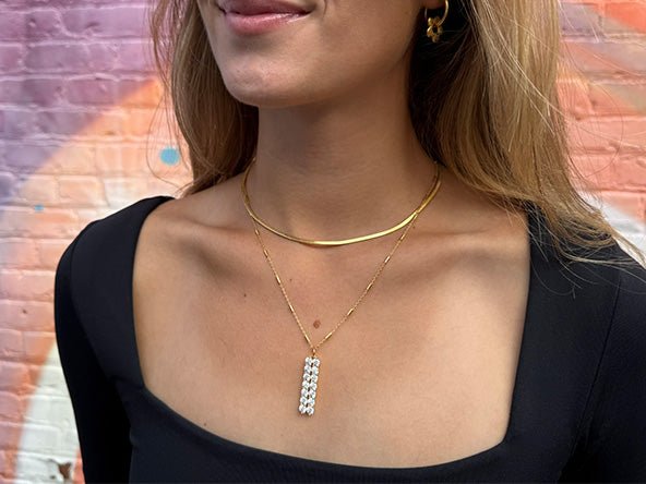 Sparkling Rectangle Pendant | LINK, design your own
