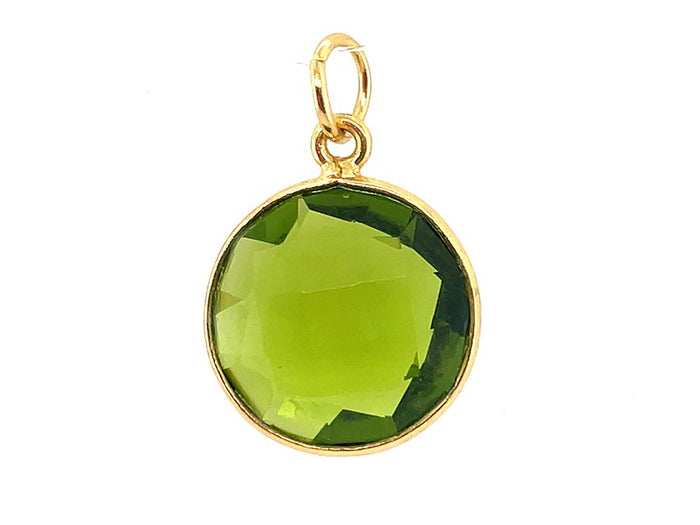 August Peridot Green / Gold