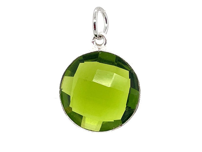 August Peridot Green / Silver