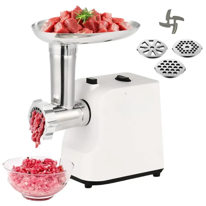 SUPER MOLINO ELÉCTRICO PARA CARNE Y MAÍZ COCIDO 6EN1 800W