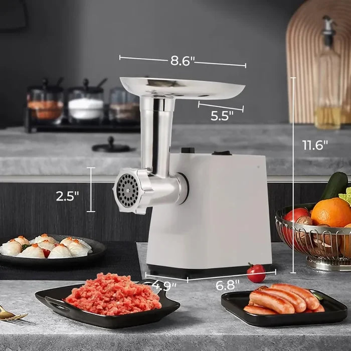 SUPER MOLINO ELÉCTRICO PARA CARNE Y MAÍZ COCIDO 6EN1 800W