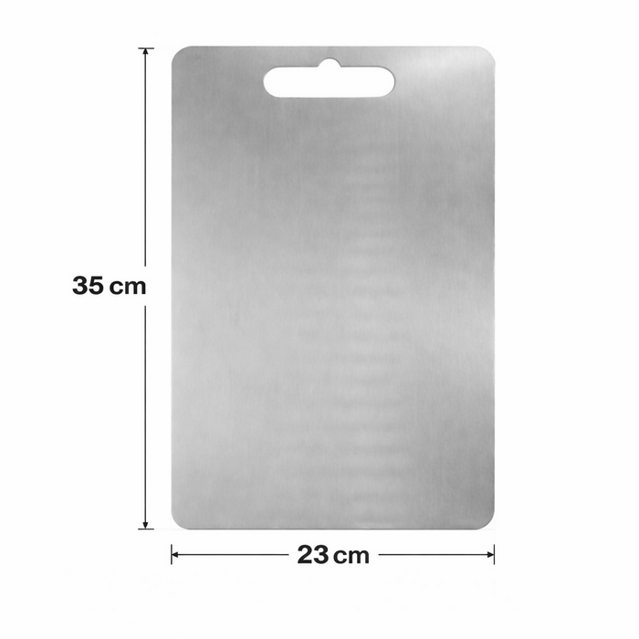 TABLA DE CORTAR ACERO INOXIDABLE ANTIBACTERIANA PROFESIONAL 35CM COCINA RESISTENTE Y FÁCIL LIMPIEZA