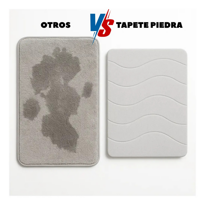 TAPETE BAÑO PIEDRA NATURAL ABSORBENTE ANTIDESLIZANTE