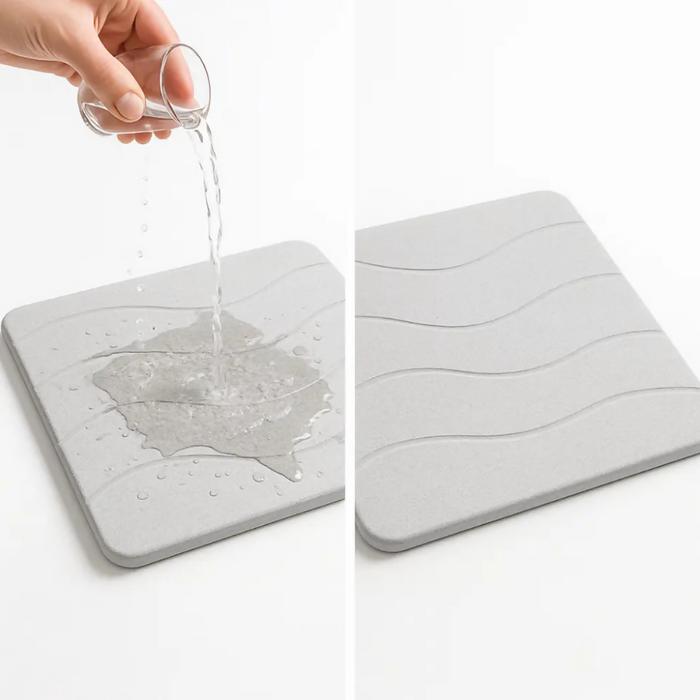TAPETE BAÑO PIEDRA NATURAL ABSORBENTE ANTIDESLIZANTE