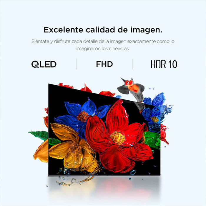 Televisor TCL 32" S5K FHD QLED, Negro