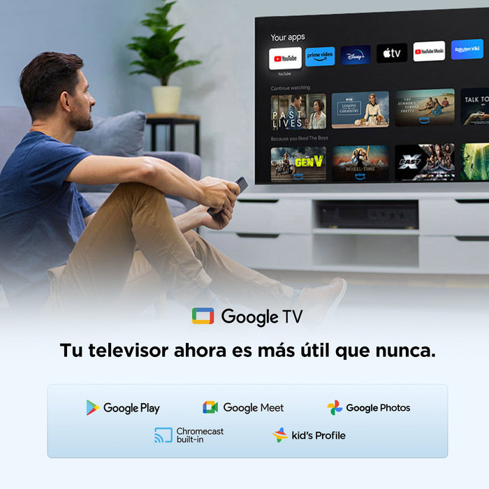 Televisor TCL 32" S5K FHD QLED, Negro