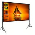 TELÓN PANTALLA PROYECTOR TOWOND 100 PULGADAS 16:9 TRÍPODE PORTÁTIL