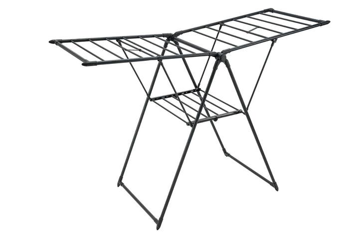 Tendedero De Piso Niell, Negro, Plegable y Extendible