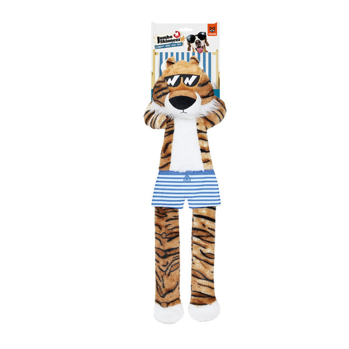TIGER CON CHIRRIADOR Y JUGUETE ARRUGADO PARA PERROS GRANDES
