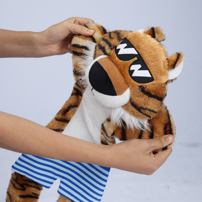TIGER CON CHIRRIADOR Y JUGUETE ARRUGADO PARA PERROS GRANDES
