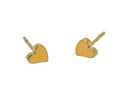 Tiny Curved Heart Stud Earrings | LINK, design your own