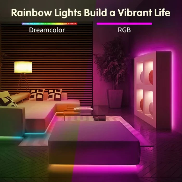 TIRA DE LUCES LED RGB 15 METROS ALEXA CONTROL DE VOZ 110V 💡✨