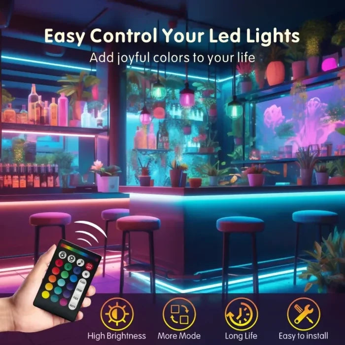 TIRA DE LUCES LED RGB 15 METROS ALEXA CONTROL DE VOZ 110V 💡✨