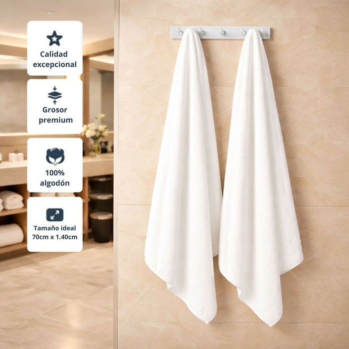 Toalla de cuerpo hotelera 100% algodon 70x140cm 500gr